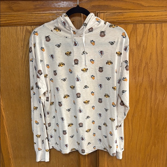 Disney Cream Hoodie with Character Print - Picture 1 of 3